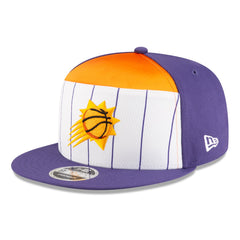 Phoenix Suns 2025 NBA Tip Off Split Panel 9FIFTY Snapback Hat White/Purple | New Era US