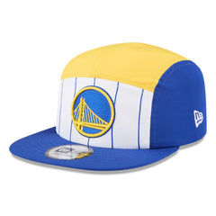 Golden State Warriors 2025 NBA Tip Off Camper Adjustable Hat for sale White/Royal | New Era Near Me