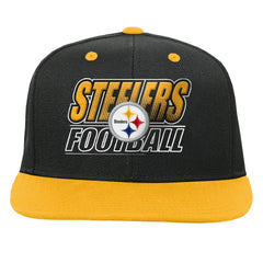 Pittsburgh Steelers Outerstuff Youth Team Gradient Deadstock Snapback Hat Black