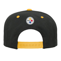 Pittsburgh Steelers Outerstuff Youth Team Gradient Deadstock Snapback Hat Black