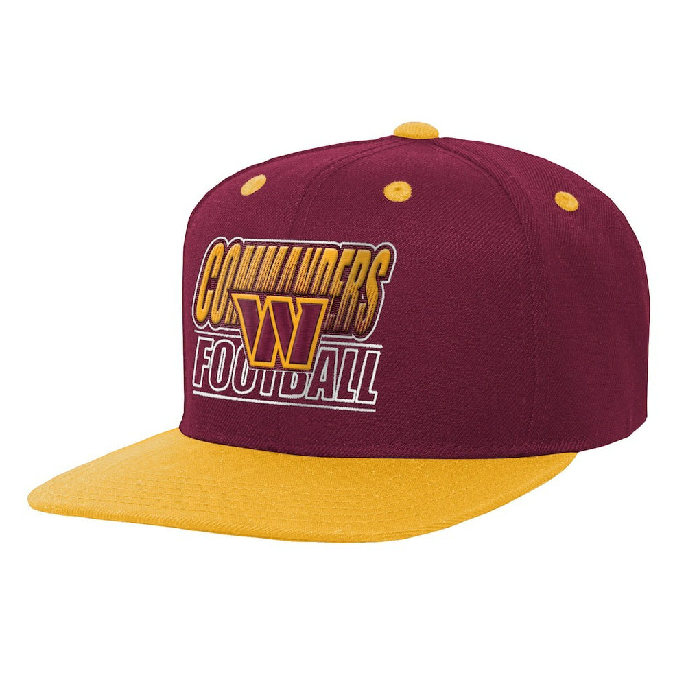 Washington Commanders Outerstuff Youth Team Gradient Deadstock Snapback Hat Burgundy