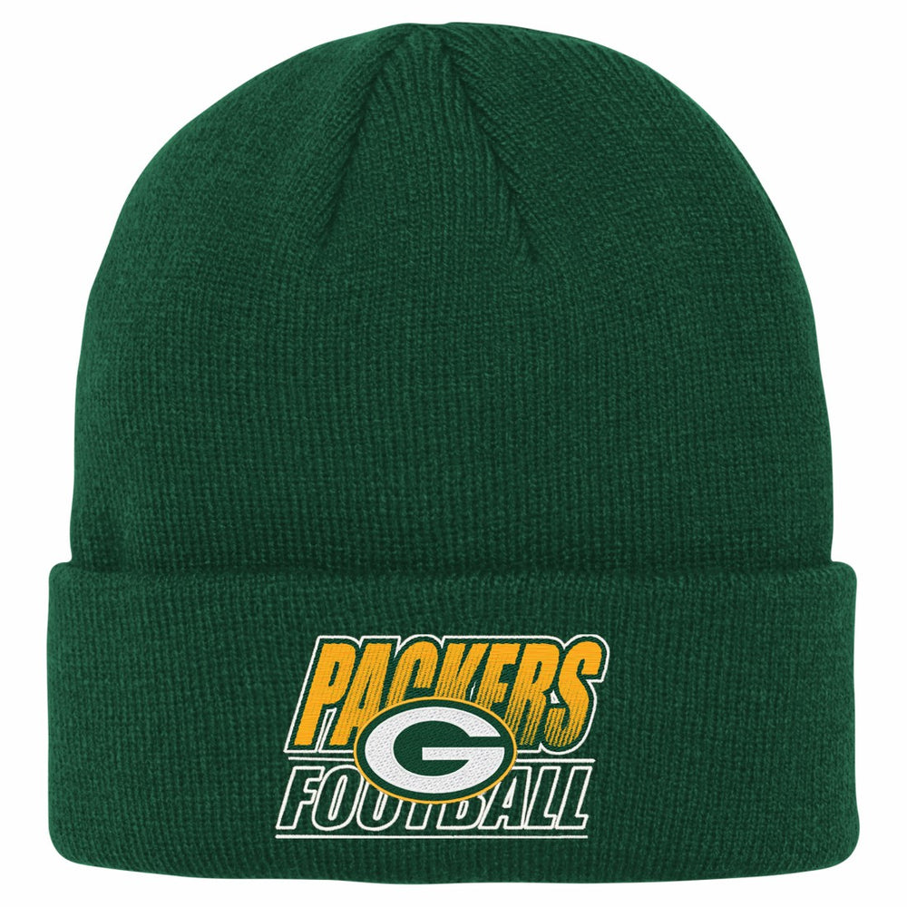 Green Bay Packers Outerstuff Youth Team Gradient Cuffed Knit Hat Green