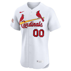 St. Louis Cardinals Nike Home Elite Sponsor Patch Custom Jersey - White - Nike Lifestyle
