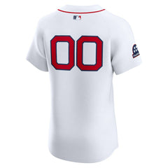 Boston Red Sox Nike Home Elite Sponsor Patch Custom Jersey - White - Nike Sale