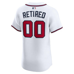 Atlanta Braves Nike Home Elite Pick-A-Player Retired Roster Jersey - White - Nike Discount