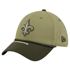 New Orleans Saints New Era 2025 Salute to Service 39THIRTY Flex Hat Green