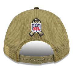 Kansas City Chiefs New Era Youth 2025 Salute to Service 9FORTY A-Frame Adjustable Hat Green/Dark Green