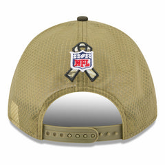 New York Jets New Era Youth 2025 Salute to Service 9FORTY A-Frame Adjustable Hat Green/Dark Green