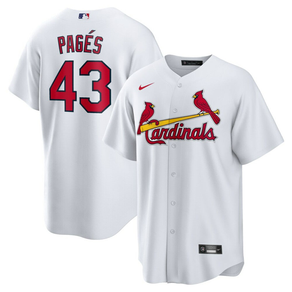 Pedro Pagés St. Louis Cardinals Nike Home Replica Jersey - White - Nike Online