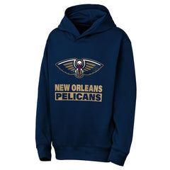 New Orleans Pelicans Outerstuff Youth Back To The Basics Hoodie Navy