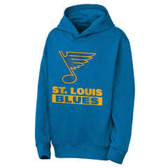 St. Louis Blues Outerstuff Youth Back to Basics Hoodie - Blue - NHL 202900626