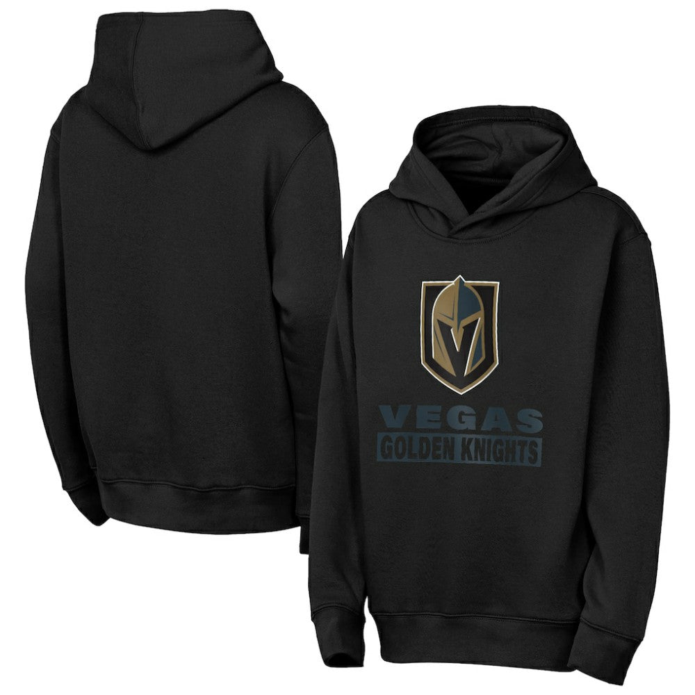 Vegas Golden Knights Outerstuff Youth Back to Basics Hoodie - Black - NHL 202900646