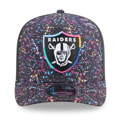 Las Vegas Raiders New Era 2025 NFL Crucial Catch A-Frame 9FIFTY Snapback Hat Black