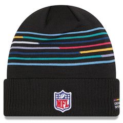 Atlanta Falcons New Era 2025 NFL Crucial Catch Cuffed Knit Hat Black