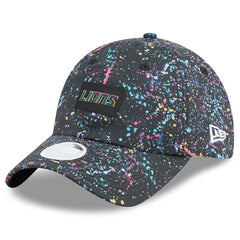 Detroit Lions New Era Women's 2025 NFL Crucial Catch Pony Tail Adjustable Hat Black
