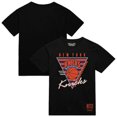 New York Knicks Worldwide Collection Tri-Logo T-Shirt Black | Mitchell & Ness for sale