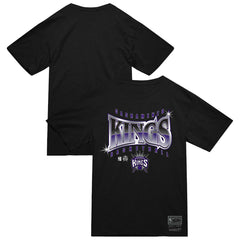 Sacramento Kings Worldwide Collection Glow Up T-Shirt Black | Mitchell & Ness discount