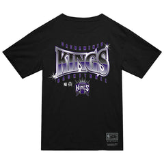 Sacramento Kings Worldwide Collection Glow Up T-Shirt Black | Mitchell & Ness discount