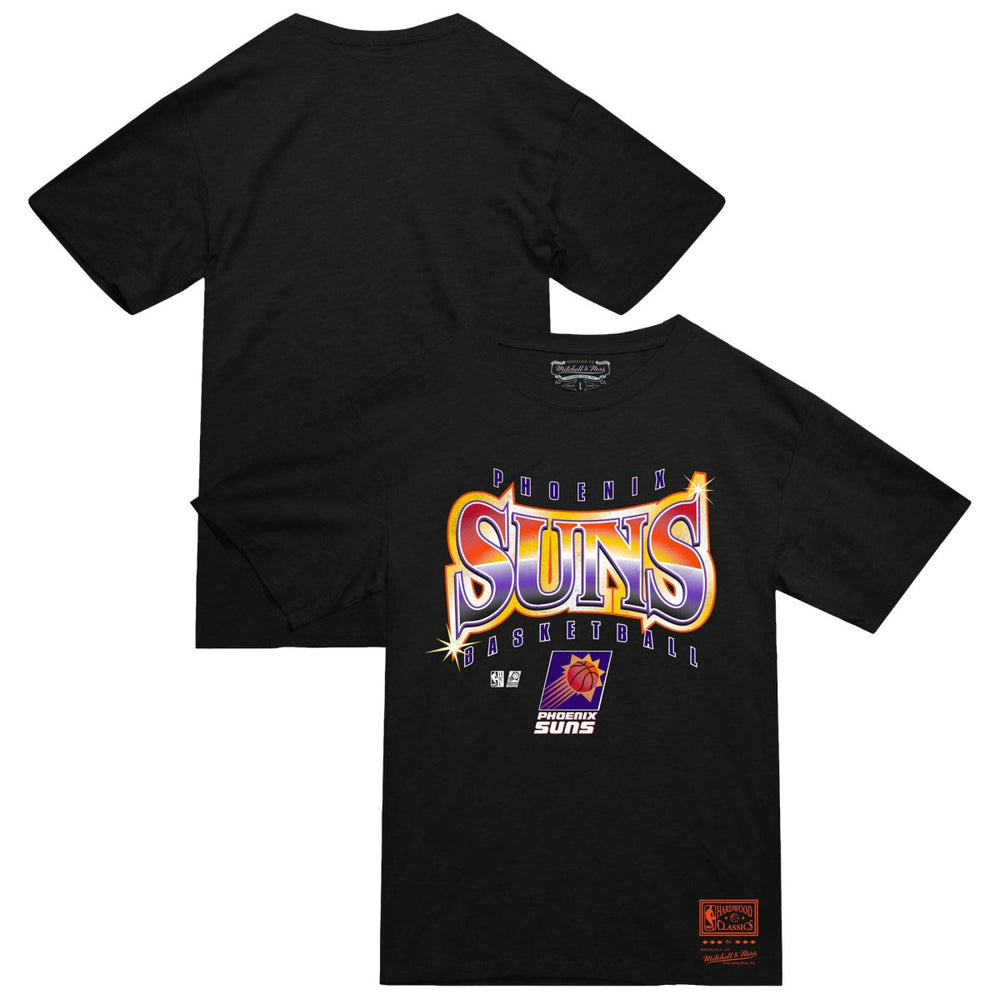 Phoenix Suns Worldwide Collection Glow Up T-Shirt Black | Mitchell & Ness for sale