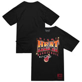 Miami Heat Worldwide Collection Glow Up T-Shirt Black | Mitchell & Ness discount
