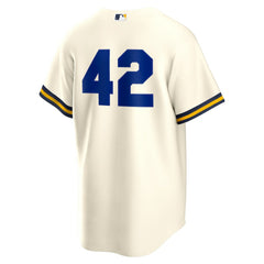 Milwaukee Brewers Nike Home 2025 Jackie Robinson Day Replica Jersey - Cream - Nike on Sale