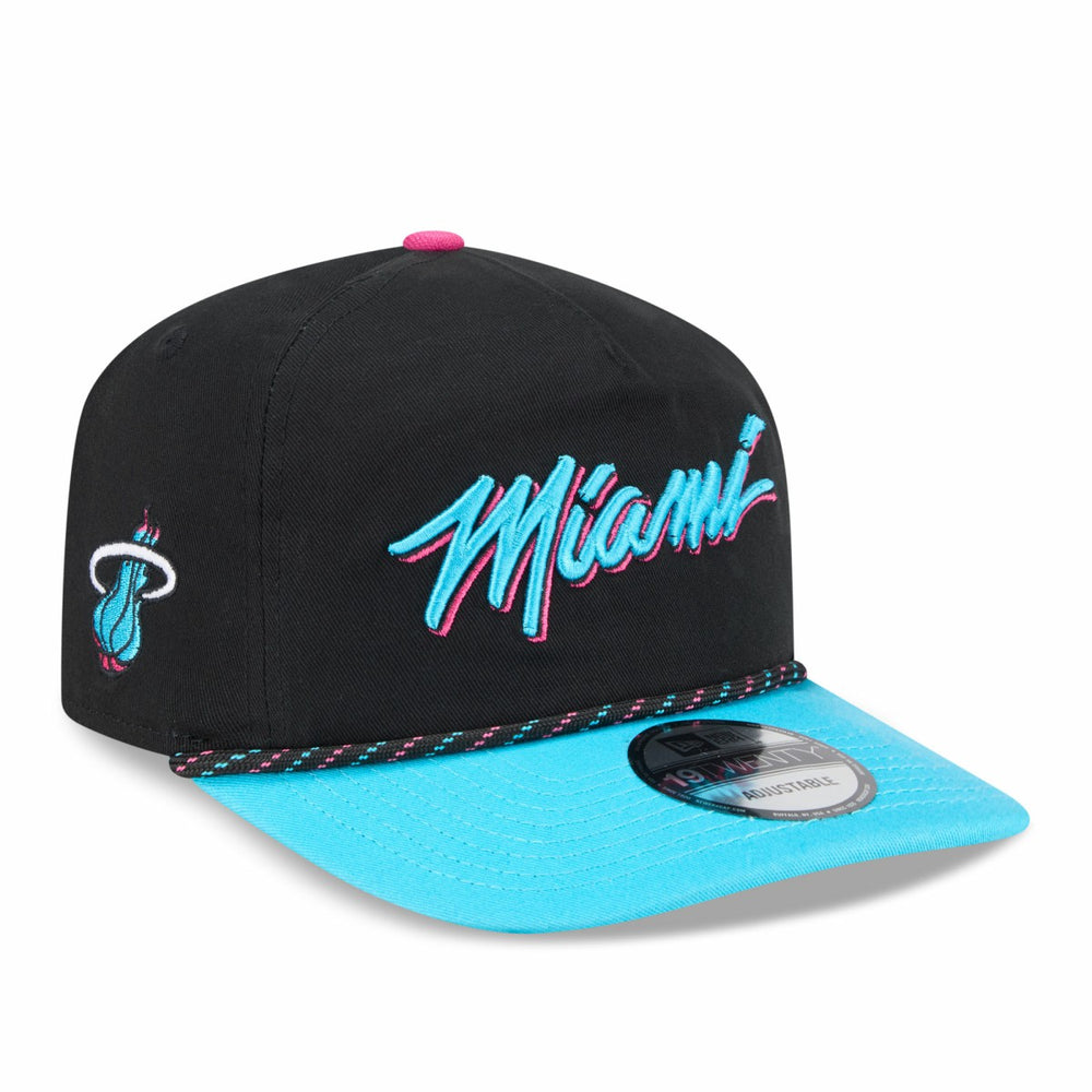 Miami Heat 2025/26 City Edition 19TWENTY Adjustable Hat Black/Turquoise | New Era Lifestyle