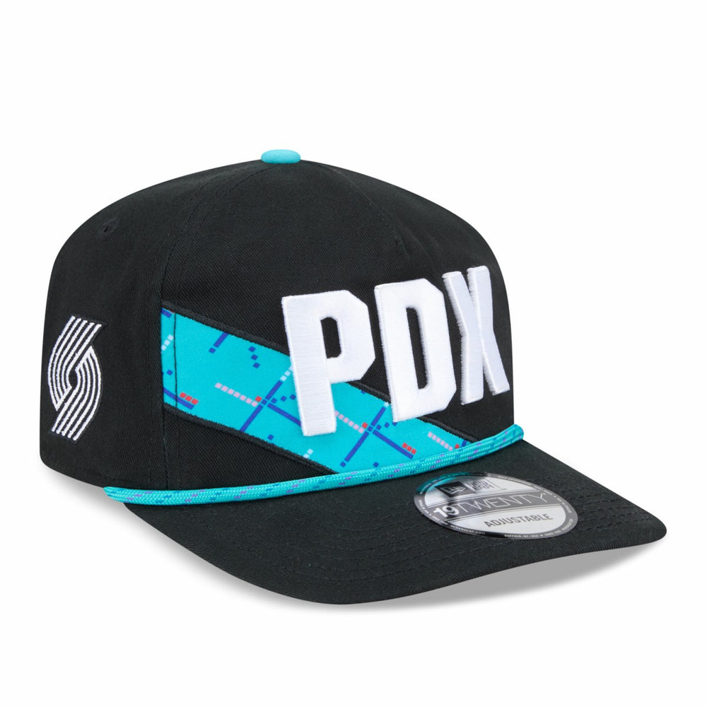 Portland Trail Blazers 2025/26 City Edition 19TWENTY Adjustable Hat Black | New Era Lifestyle