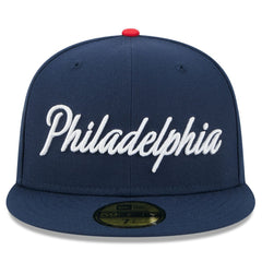 Philadelphia 76ers 2025/26 City Edition 59FIFTY Fitted Hat Navy | New Era online