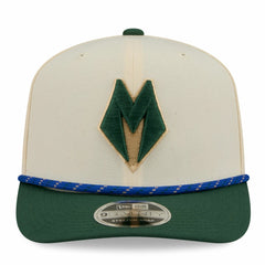 Milwaukee Bucks 2025/26 City Edition 9SEVENTY Adjustable Hat Cream/Hunter Green | New Era US