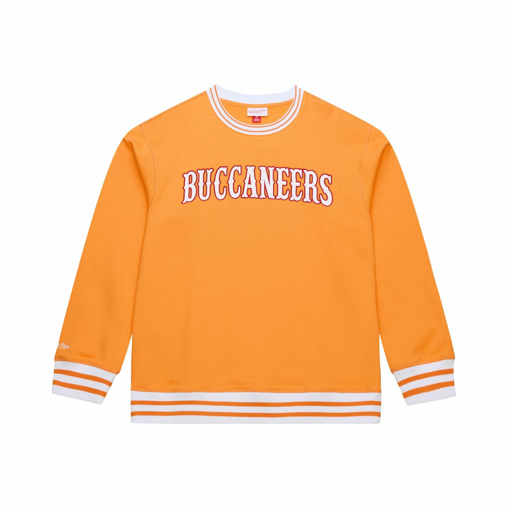 Mitchell & Ness Tampa Bay Buccaneers 50th Season Coaches Sweatshirt – Orange