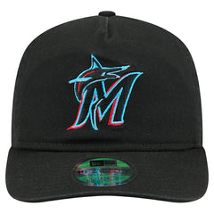 Miami Marlins New Era Team 19TWENTY Adjustable Hat - Black - New Era Discount