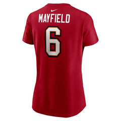 Nike Baker Mayfield Tampa Bay Buccaneers Women's Player Name & Number T-Shirt Red