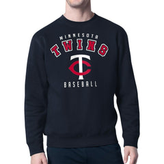 Minnesota Twins Starter Team Logo Fleece Pullover Sweatshirt - Navy - MLB Sale