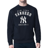 New York Yankees Starter Team Logo Fleece Pullover Sweatshirt - Navy - MLB Online