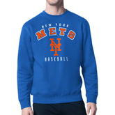New York Mets Starter Team Logo Fleece Pullover Sweatshirt - Royal - MLB Lifestyle