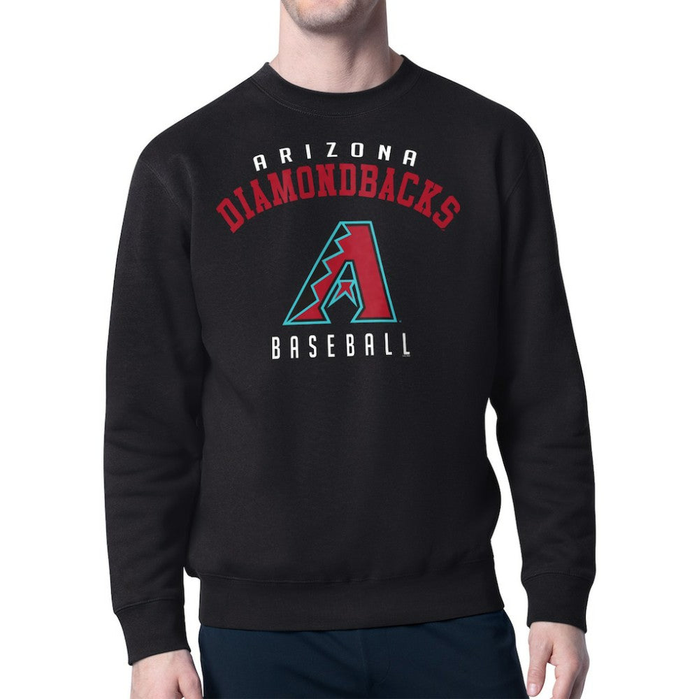 Arizona Diamondbacks Starter Team Logo Fleece Pullover Sweatshirt - Black - MLB Online