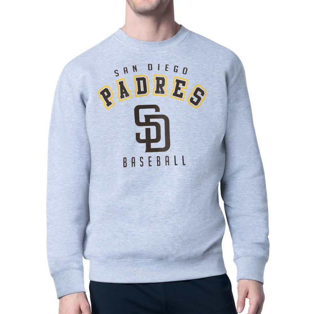 San Diego Padres Starter Team Logo Fleece Pullover Sweatshirt - Gray - MLB Lifestyle