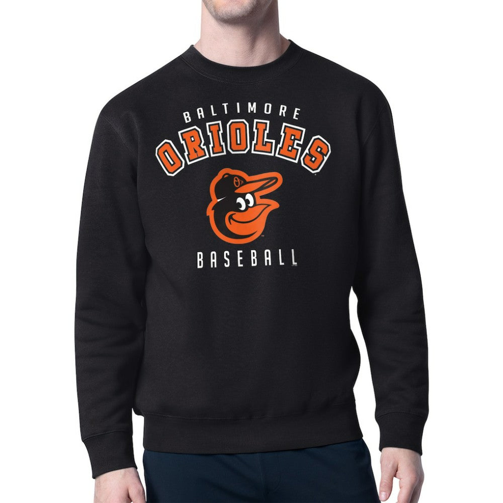 Baltimore Orioles Starter Team Logo Fleece Pullover Sweatshirt - Black - MLB on Sale
