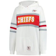Mitchell & Ness Kansas City Chiefs Women's Plus Size Head Coach Throwback Pullover Hoodie White