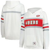 Mitchell & Ness San Francisco 49ers Women's Plus Size Head Coach Throwback Pullover Hoodie White