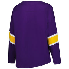 Fanatics Minnesota Vikings Women's Plus Size Redzone 3/4-Sleeve Scoop Neck T-Shirt Purple