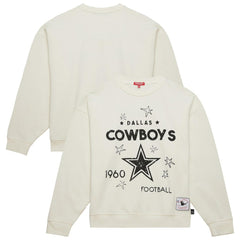 Mitchell & Ness Dallas Cowboys Women's Plus Size Shooting Star Sweatshirt Cream