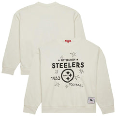 Mitchell & Ness Pittsburgh Steelers Women's Plus Size Shooting Star Sweatshirt Cream