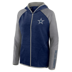 Fanatics Dallas Cowboys Women's Plus Size End Around Pass Full-Zip Hoodie Navy