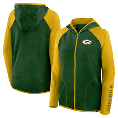 Fanatics Green Bay Packers Women's Plus Size End Around Pass Full-Zip Hoodie Green