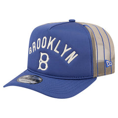 Los Angeles Dodgers New Era Vintage Arched Foam Front 9FIFTY A-Frame Adjustable Trucker Hat - Royal - New Era on Sale