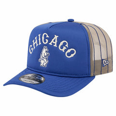 Chicago Cubs New Era Vintage Arched Foam Front 9FIFTY A-Frame Adjustable Trucker Hat - Royal - New Era Sale