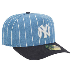 New York Yankees New Era Parallel A-Frame 59FIFTY Fitted Hat - Blue/Navy - New Era Sale