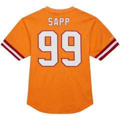 Mitchell & Ness Warren Sapp Tampa Bay Buccaneers Retired Player Name & Number Mesh Top Orange