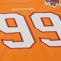 Mitchell & Ness Warren Sapp Tampa Bay Buccaneers Retired Player Name & Number Mesh Top Orange